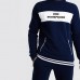 New Style Contrast Panel Tracksuit With Rib